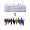 Clipper Comb Holder, Limit Comb Organizer, Limit Comb Storage Case Clipper Organizer Hair Clipper Cutting Guides Combs Accessories for Salon Barber Home(1)