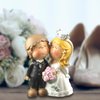ENNAS Cute Bride and Groom Figurine Wedding Cake Topper Perfect Wedding Gifts
