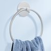 Nickel Brushed Bathroom Towel Ring - SUS304 Stainless Steel Bathroom Towel Rack, Susswiff Adhesive Wall Mounted Hand Towels Holder, Towel Hanger for Bathroom Organizer, Kitchen Storage