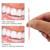 Coobbar 200pcs Double Head 50pcs/Box Dental Floss Interdental Toothpick Brush Teeth Stick Dental Oral Care Toothpicks