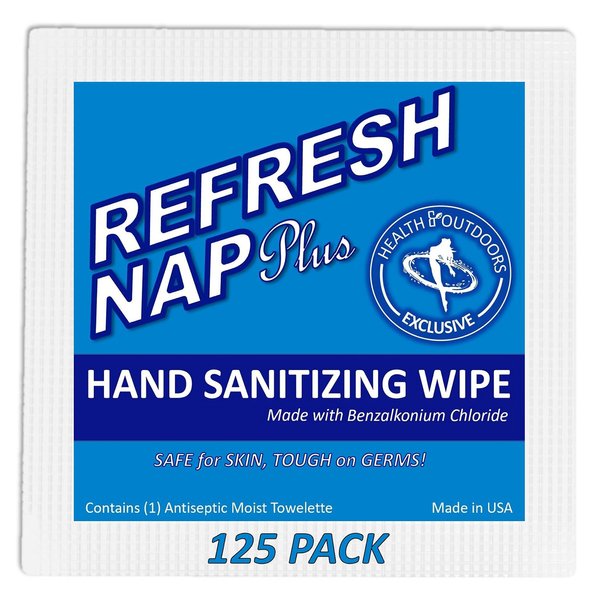 Cleansing Towelettes Antiseptic 5" x 7" Wipes (125 Count) Hand and Body Wet Napkins Individually Wrapped