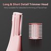 Ear Nose Hair Trimmer for Women, Rechargeable Eyebrow Facial Hair Trimmer, Painless Waterproof Nose Clipper 2023 Professional Dual Blades Face Shaver Pink (Pink)