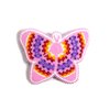 Beaded Hair Clips Native American Style Handmade Collection (Butterfly (Baby Pink))
