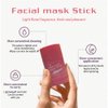 QUNIJOU Rose Mask Cleaning Stick for Face, Rose Deep Cleanse Mask, Rose Mask Cleaning Stick Blackhead Remover, Skin Brightening, Blackhead Remover with Rose Extract, for All Skin Type