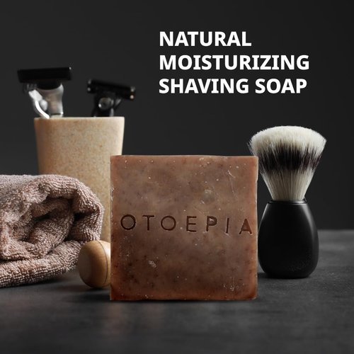 Otoepia Premium Natural Olive Oil Soap for Men - Shaving, Hair, Body, and Face Bar Gentle for Sensitive Skin - 8 Bars for Moisturizing & Nourishing in Musk