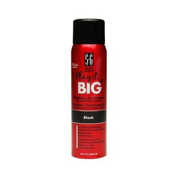 Salon Grafix Play It Big Volumizing Dry Shampoo for Black Hair, Travel Size 1.7 oz