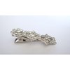 Small crystal flower shaped alligator hair clip for fine thin hair