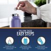 Tumbler Water Bottle Cleaning Tablets - (90 Tablets) All Natural Ingredient, Great for All Stainless, Plastics, Ceramic and Glass Drinking Containers, Individually Packed (3)