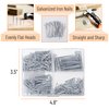Mr. Pen- Nail Assortment Kit, 600pc, Small Nails, Nails, Nails for Hanging Pictures, Picture Hanging Nails, Finishing Nails, Hanging Nails, Picture Nails, Wall Nails for Hanging, Pin Nails