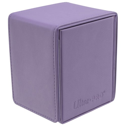 Ultra Pro - Vivid Alcove Flip Card Deck Box (Purple) - Stores & Protects Up To 100 Standard Size, Baseball Gaming Sports or Any Standard Size Cards In Collections
