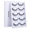 DSLONG Cluster Lashes, DIY Lash Extensions Individual Lash, Manga Lashes Natural Look Clear Band Anime Lashes, 60 Clusters Volume Lashes Set Individual Eyelash Extensions (A-02)