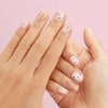 Dashing Diva Gloss Nail Strips - Pristine Pearl | UV Free, Chip Resistant, Long Lasting Gel Nail Stickers | Contains 32 Nail Wraps, 1 Prep Pad, 1 Nail File
