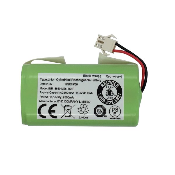 AnhoTech Replacement Battery Compatible with Ecovacs Deebot N79S, 500, N79, DN622 and Eufy RoboVac 11, 11S, 12, 15C, 25C, 30, 30C, 35C Robot Vacuum Cleaners, 2600mAh, 14.4v