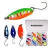 THKFISH Spoon Fishing Lures for Trout Spoons Hard Baits Single Hook Trout Lures Metal Fishing Lures for Char Perch 12Pcs