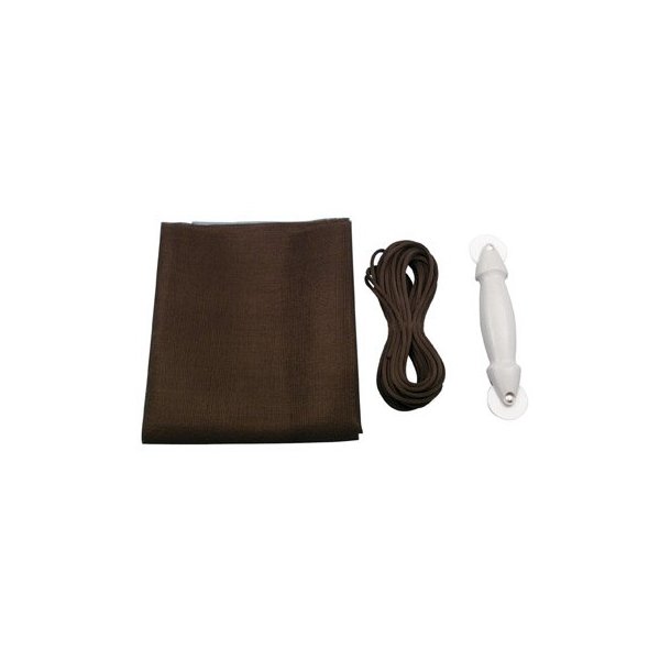Make-2-Fit P 7541 Screen Door Repair Kit with Rolling Tool – Replace Screen on Windows or Patio Doors, 48” x 84” Charcoal Fiberglass Screen Cloth (1 Kit)