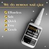 EXSIVIA Nail Glue Remover for Press On Nails, Acrylic Nails & Glue On Nails - 50mL Non-Acetone, Gentle & Odorless Debonder Serum