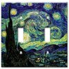 Art Plates - Van Gogh: Starry Night Switch Plate - Double Toggle