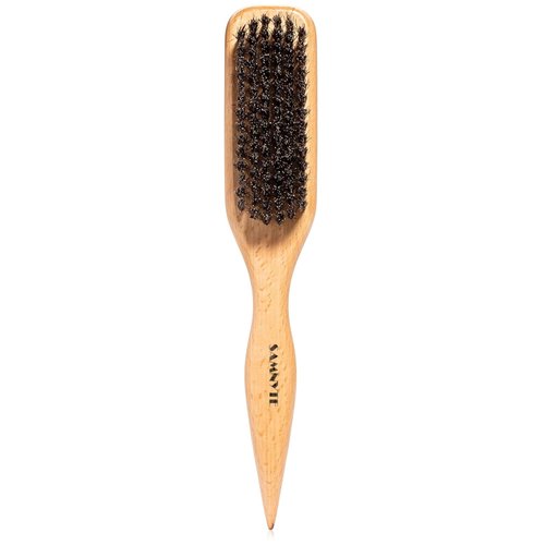 100% Soft Bristle Hair Brush, Bristle Hrush for Smoothing Thin to Medium Hair, Slick Back Brush, Smoothing Hair Brush, Bristle Brush, Boar Brush, Brush for Slick Back Hair Slick Back Sleek Ponytail