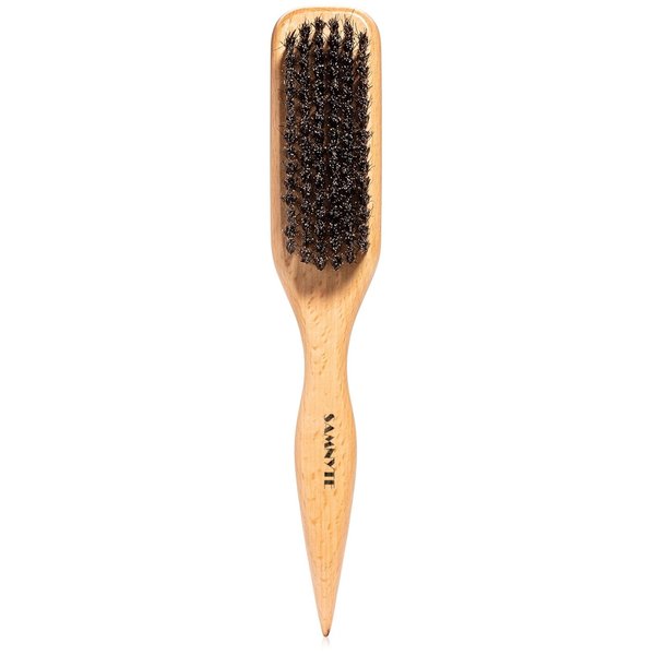 100% Soft Bristle Hair Brush, Bristle Hrush for Smoothing Thin to Medium Hair, Slick Back Brush, Smoothing Hair Brush, Bristle Brush, Boar Brush, Brush for Slick Back Hair Slick Back Sleek Ponytail