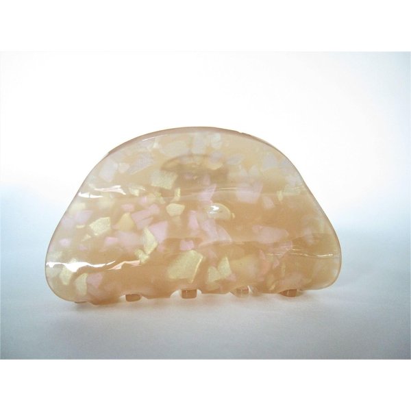 Generic Mixed color peach coral marbled hair claw clip
