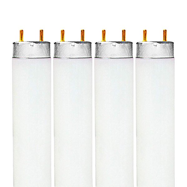 LUXRITE LR20730 (4-Pack) F32T8/841 32-Watt 4 FT T8 Fluorescent Tube Light Bulb, Cool White 4100K, 2800 Lumens, G13 Medium Bi-Pin Base
