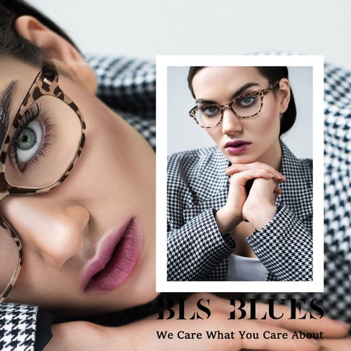 BLS BLUES Reading Glasses for Women/Men Blue Light Blocking, Computer Readers Anti Migraine/Eye Strain Blocker Eyewear 5Packs (Leopard/Tortoise/Black/Grey/Clear, 1.0)