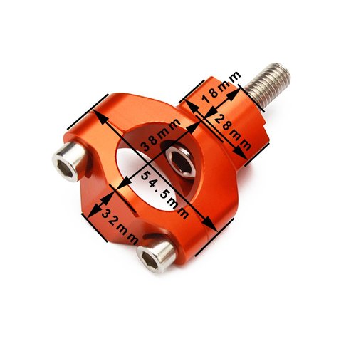 JFG RACING 1 1/8" 28mm CNC HandleBar Risers Bar Mounts Clamps For 125-530 SX SXF EXC EXCF XCW XCFW 00-16