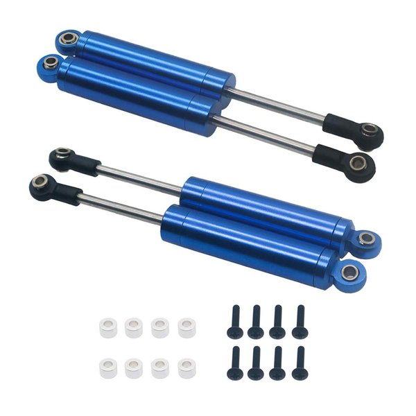 4-Pack Shock Absorber Damper Internal Spring 112mm for 1/10 Crawler Truck HSP HPI AXIAL Tamiya LOSI RC Car Metal Upgraded Parts(Dark Blue)