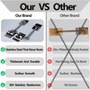 NKJVE 2 Pack Rv Door Latch,Rv Door Holder,304 Stainless Steel 6 Inch T Style Entry(16 Screws),Rv Door Latches for Outside Door,Camper Door Latch,Trailer Catch to Keep Door Open Stop,Enclosed Trailer