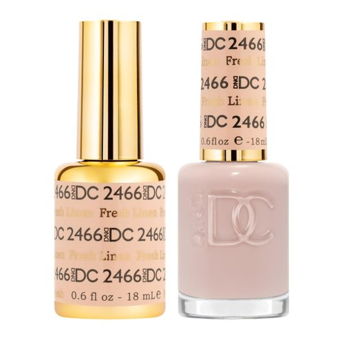 DND Gel DC Sheer Polish Set - 1 each of Gel Polish and Nail Polish, Fresh Linen, 0.5 Fl Oz