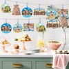 Religious Sunday School Crafts for Kids 36Set Bulk Christian Bible Stories DIY Paper Craft Sticker Hanging Ornament Craft Kit for Classroom VBS Activities Sunday School Church Carnivals Exchange Gifts