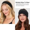 Wecoe 6 Pack Black Headbands for Women Wide Elastic Headbands Fashion African Headbands For Wigs Head Wrap Knotted Headbands Sports Running Workout Yoga Headbands Halloween Hair Accessories For Women