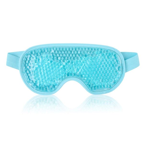 NEWGO Cooling Eye Mask Eye Ice Pack Cold Eye Mask for Puffy Eyes, Post Eye Surgery, Tired Eyes, Reusable Gel Eye Mask for Dark Circles, Migraines, Stress Relief, Itchy Eyes - Blue