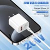 (6ft+10ft) for iPhone 15 Charger Fast Charging, iPad Pro Fast Charger, USB C to USB C Cable & 20W Dual Port USB Charger, USB C Charging Block for iPhone15/ 15 Pro/15 Pro Max,iPad Pro/Air/Mini,Android