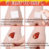 Crawfish Party Favor 24Sheets(144PCS) Crawfish Temporary Tattoosfor Crawfish Boil Party Supplies Lobster Party Decorations, Summer Picnic, Baby Shower Supplies Decorations