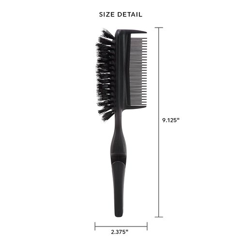 Cricket Static Free Ponytail Double-Sided Bristle Hair Brush and Comb for Styling, Anti-Static Teasing Volume Back Combing Sectioning Parting Hairstyling Hairbrush Comb for All Hair Types