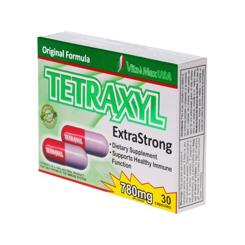 Tetraxyl 780 mg Extrastrong Herbal Supplement - Supports Healthy Immune Function - 30 Capsules