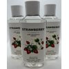 3 bath body works STRAWBERRY Shower Gel With Strawberry Extract 10 Oz