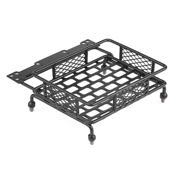 RC Roof Rack, Toy Roof Rack Black Steel Luggage Tray Roof Rack for 1/10 RC Crawler Car(S) Rc Truck Roof Rack 1 10 Rc Truck Roof Rack 1/10 Rc Truck Roof Rack Rc Crawler