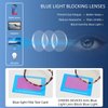 WinToo Blue Light Blocking Glasses, Computer Reading/Gaming/TV/Phones Glasses for Men Women,Anti Eyestrain UV Glare (5 Pair)