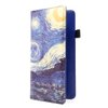 menesia Checkbook Cover for Men & Women RFID Leather Check Book Holder Wallet(Blue Starry)