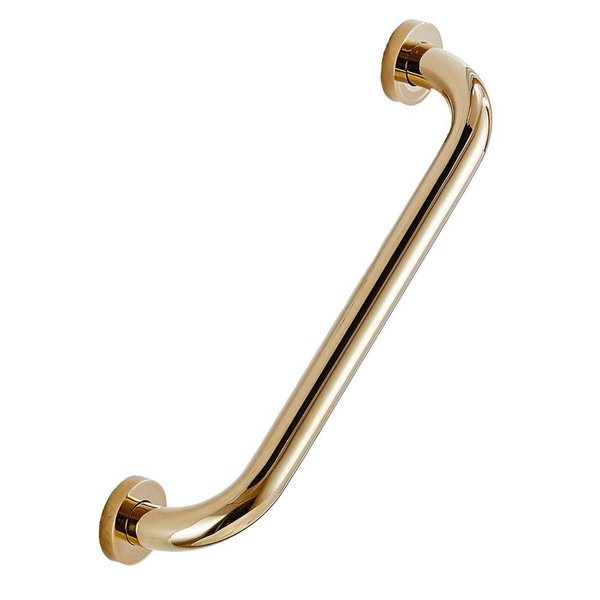 WINCASE Gold Grab Bars for Bathroom, Shower Handle 16 Inch, Bathtub Anti Slip Handrail Safety Polished Brass Wall Mounted with Concealed Screws