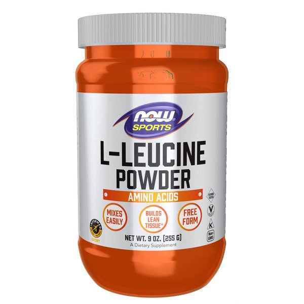NOW Foods Sports Nutrition, L-Leucine Powder, Builds Lean Tissue*, Amino Acids, 9-Ounce