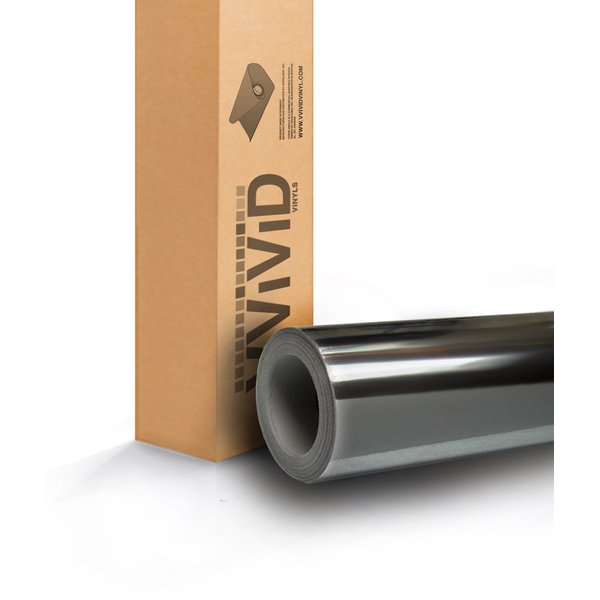 VViViD Supercast Black Conform Chrome Metallic Finish Stretch Vinyl Wrap Film Decal Sheet Roll (1ft x 5ft)