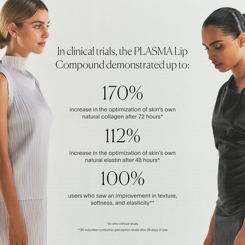 U Beauty The Plasma Tinted Lip Compound - Anti-Wrinkle Treatment - Shimmery Plumping Lip Gloss, Hyaluronic Acid, Deeply Hydrate, Bellini - 15 mL