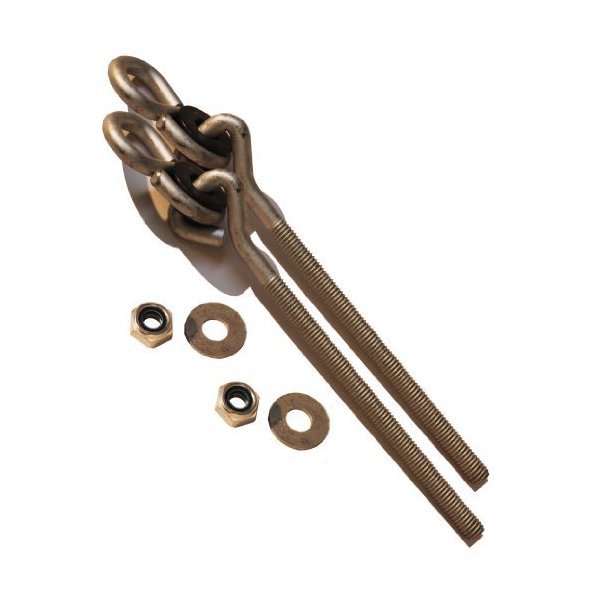 Swing Set Hangers for 4x6 Swing Beam - Zinc Plated 3/8" (1 Pair) (6" Long)