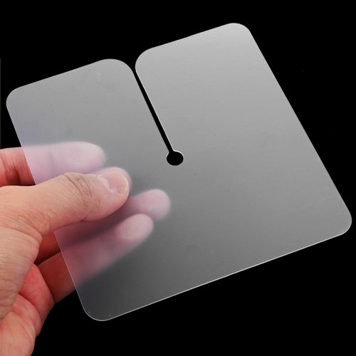 Healvian Heat Shield Guards, 10pcs Hair Extensions Shield Spacer Template Clear Fusion Glue Protector for Hair Extension Using, Heat Shield Guards for Hair Extension Bonding