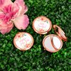 Andaz Press Rose Gold Compact Pocket Makeup Mirror Wedding Gift, English Garden Florals, Mother of The Bride, 1-Pack, Girls Women Bridal Shower Wedding Party Gifts