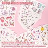 40 Sheets (About 425pcs) Temporary Tattoos, Waterproof Tattoos Cartoon Face Stickers for Girls Kids Birthday Party Favors Gifts