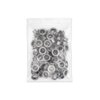 CRAFTMEMORE 1/4" Hole Size 100 Sets Gunmetal Black Metal Grommets Eyelets with Washers for Bead Cores, Clothes, Leather, Canvas (Gunmetal, 100 Pack)